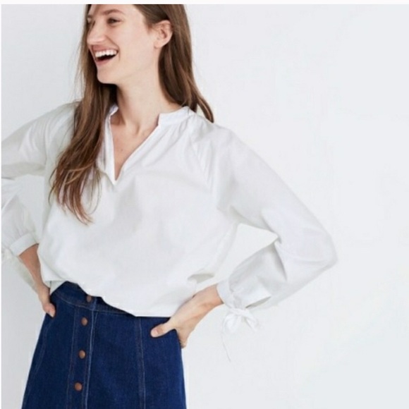 Madewell Tops - Madewell Popover Top in White